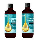 Bio Naturell 2x355 ml %97 Organik Coconut Oil Omega 3 Besleyici Şampuan