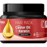 Bio Naturell Bio Naturall % 100 Organik Saç Maskesi Black Castor Oil & Keratin Onarıcı 295 Ml.