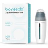Bio Needle H24 Titanyum 24 Iğneli Dermastamp Ayarlanabilir İğne Uzunluğu + Temizleme Spreyi
