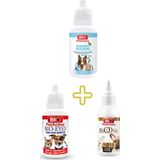 Bio Petactive Bio Petacive Kedi&köpekler Için Bakım Seti (Gözyaşı Leke Çıkarıcı+Ağız Bakım Ürün+Kulak Temizleyici)