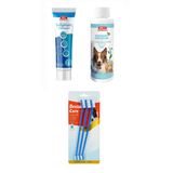 Bio PetActive Biodent Enzymatic Köpek Diş Macunu 100 ML + Biodent Hexidine 250 ML + Diş Fırçası 3 Lü