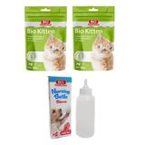 Bio PetActive Kitten Milk Powder Yavru Kedi Süt Tozu 200 Gr X 2 Adet + Biberon Seti