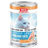 Bio PetActive Sterilised Nutritive Life Somonlu 400 gr Kısırlaştırılmış Kedi Konservesi