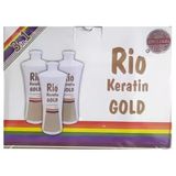 Bio Rio Keratin Gold 700 Ml + 700 Ml Saç Kremi + 700 Ml Şampuan Brezilya Fönü 5 Ay Kalıcı