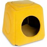 Bio Sand 45 cm Sarı Yıkanabilir Üç Fonksiyonlu Kedi Yatağı