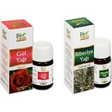 Bio Vitals Gül ve Biberiye- Aromatik Masaj-Cilt Bakım Yağ Seti 20 ml