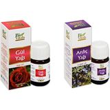 Bio Vitals Gül Yağı ve Ardıç Yağı Aromatik Masaj Cilt Bakım Yağ Seti 20 ml