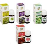 Bio Vitals Yağ Seti (Ada Çayı, Ardıç, Melisa, Gül) 20 ml x 4 - 100 ml