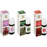 Bio Vitals Zambak Biberiye Gül-Aromatik Masaj-Cilt Bakım Yağ Seti