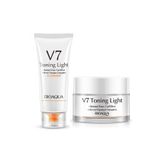 Bioaqua V7 Toning Light Yüz Temizleyici Ve Nemlendirici Beyaz Ve Aydınlık Görünüm Kremi 2 Parça MIN375