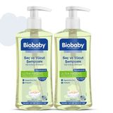 Biobaby Ultra Hassas 2x500 ml Prebiyotik Alman Papatyası Organik İçerik Saç ve Vücut Şampuanı