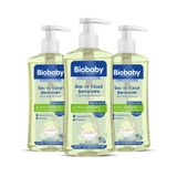 Biobaby Ultra Hassas Bebek Şampuanı – Saç ve Vücut İçin, Organik Elma Özlü-3’lü Set (500 ml x 3)