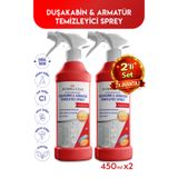 BioBellinda Doğal Duşakabin & Armatür Temizleyici Sprey 450 Ml (2'Lİ SET)