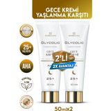 BioBellinda Glycolic Yaşlanma Karşıtı Gece Bakım Kremi+25 Spf+20 25ML (2li Set)