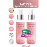 BioBellinda Sasy Pink Işıltılı Vücut Spreyi 100 ml (2li Set)