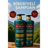 Bioblas 2 x 900 ML BİBERİYE & BİOTİN & Herbal B19 Dökülme Karşıtı Güçlendirici Bakım Şampuanı