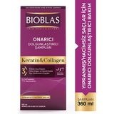 Bioblas 360 ml Saç Dökülmesine Karşı Onarıcı Dolgunlaştırıcı Şampuan Collagen + Keratin Besleyici Etki