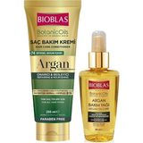 Bioblas Argan Yağlı 250 ml Saç Bakım Kremi + Argan 100 ml Saç Bakım Yağı