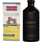 Bioblas Besleyici ve Onarıcı Argan Yağlı 360 ml Şampuan + Cozyce 600 ml Keratin Bakımı