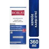 Bioblas Çinko + Mentol Kepeğe Karşı Bitkisel Şampuan 360 Mle 4'lü