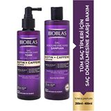 Bioblas Kafein Arjinin Biotin Saç Dökülmesi Karşıtı Şampuan 400 Ml+Kafein Arjinin Biotin Saç Toniği 200 ML