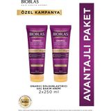 Bioblas Keratin & Kolajen Onarıcı Dolgunlaştırıcı Saç Bakım Kremi 2 x 250 ml İnce ve Yıpranmış Saçlar İçin