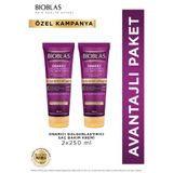 Bioblas Keratin & Kolajen Onarıcı Dolgunlaştırıcı Saç Bakım Kremi 2 x 250 Ml İnce ve Yıpranmış Saçlar