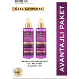 Bioblas Keratin Kolajen Onarıcı Dolgunlaştırıcı Sıvı Saç Kremi 2 x 200 ml Kolay Tarama Özelliği