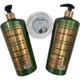 Bioblas Phytokeratin Şampuan Set Sette 2 Adet Bioblas Phytokeratin Şampuan (2*1000ML:2000 Ml) +1 Adet Bebak Hidistan Cevizi Yağı Elyüz Bakım KREMI(1*300 Ml) Mevcuttur