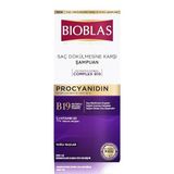 Bioblas Procyanidin Şampuan – Saç Dökülmesine Karşı, Üzüm Çekirdeği Ekstraktlı, Bitkisel Kompleks B19, Yağ Dengeleyici, 360 ml