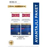 Bioblas Saç Dökülmesi + Kepek Karşıtı Şampuan 2 x 360 ML – Çinko, Mentol, Kremli