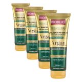 Bioblas Saç Dökülmesine Karşı Bakım Kremi – Argan Yağlı, Bitkisel Kompleks B19,%74 Bitkisel Serum, Onarıcı & Parlaklık Veren Saç Kremi, 250 ml (4 paketi)