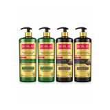 Bioblas Siyah Sarımsak + Saç Dökülmesine Karşı Phytokeratin Şampuan 1.000 ml 4 Adet