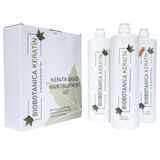 Biobotanica 3x1000 ml Brezilya Fönü Keratini 3'lü Set Tuzsuz Şampuan Keratin Saç Kremi