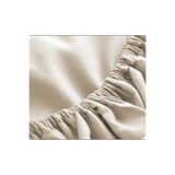 biocotton Meslina Home Penye Lastikli Çarşaf %100 Pamuk 100 x 2.00 Tek Kişilik Bej Krem