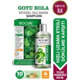Biocure Gotu Kola Saç Dökülme Karşıtı Bitkisel Bakım Şampuanı Zayıf ve Dökülen Saçlar 400 ml