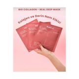 Biodance Bio Collagen Real Deep Mask 34 g – Bio Kolajen Hidrojel Yüz Maskesi, Yoğun Nemlendirici ve Sıkılaştırıcı Cilt Bakımı 3lü Set