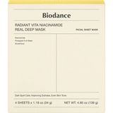 Biodance Radiant Vita Niacinamide Real Deep Mask Aydınlatıcı Yüz Maskesi - Sarı - Standart