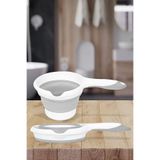 BİODATA 1100 ml Katlanır Akordiyon Koçero Maşrapa Bebek Yıkama Tası Katlanır Maşrapa Koçero Gri 27x17x4 Cm