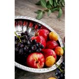 BİODATA 430 Paslanmaz Çelik Salata Meyve Tabağı Mısır Kasesi 27 Cm Derinlik 4,5 cm