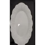 Biodata 6 Adet 21X14 cm Melamin Kırılmaz Kayık Salata Tabağı Servis Tabağı Yemek Meze Tabağı - 15 x 21 cm