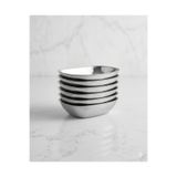 BİODATA 6'lı Paslanmaz Çelik Kayık Tabak Seti - 14x10 cm Orta Boy Çerezlik, Meze ve Salata Kasesi