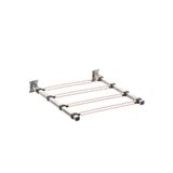 BİODATA Çamaşır Askısı Duvara Montaj Makaralı Katlanır Metal Çamaşır Kurutma Askılığı