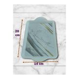BİODATA Mermer Desenli Melamin Mini Servis Tepsisi - 20x14 cm - Kahve & Çay Sunum Tabağı