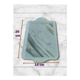 BİODATA Mermer Desenli Melamin Mini Servis Tepsisi - 20x14 cm - Kahve & Çay Sunum Tabağı