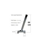 BİODATA Metal Yer Sofrası Ayağı 22 Cm (4 Adet) Yemek Yufka Açma Sofra Ayağı Katlanır Metal Sofra Ayağı