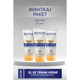 Bioder El ve Tırnak Kremi Cilt Bariyeri ve Tırnak Güçlendirici 3 x 50 ml - Vitamin B7 Niasinamid Çinko