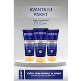 Bioder Yoğun Nemlendirici El Kremi 50 ml - Vitamin B5 Hyalüronik Asit 24 Saat Etki Alkolsüz 3 Lü