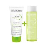 Bioderma 100 ml Sebium Gel Gommant Exfoliating Purifying Gel+Bioderma 200 ml Sebium Lotion
