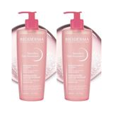 Bioderma 2x500 ml Sensibio Gel Moussant Foaming Gel